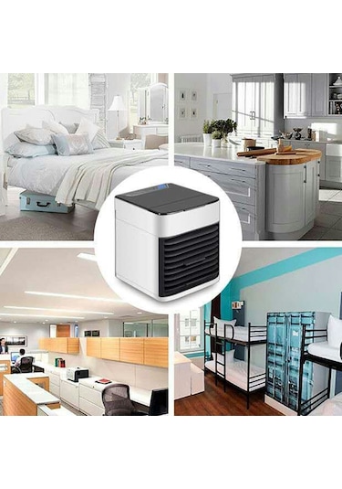 Geeroyoo Usb Taşınabilir Soğutucu Ve Nemlendirici - Ev, Dormitorium, Ofis İçin Mini Hava Soğutucu Fanı