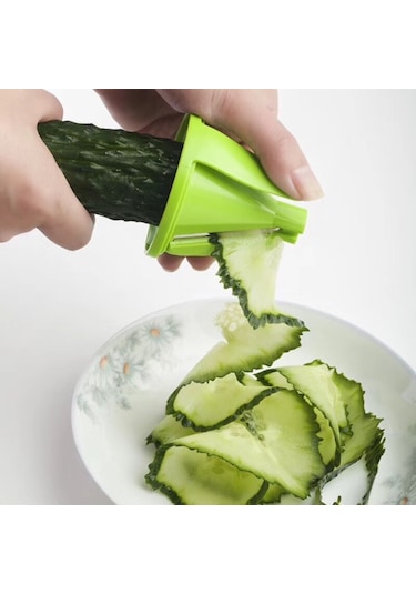 Mutfak Sebze Kesici Çok Fonksiyonlu Üç Üç-bir-bir Sebze Kesici Spiral Huni Grater, Özellikler: 75x75x145mm, Boyut:spiral Huni Grater Diğer