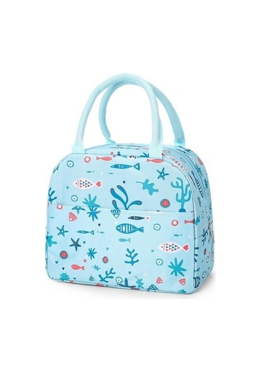 Dinosaurs Taşınabilir Kanvas Öğle Yemeği Çantası Su Geçirmez Yalıtımlı Taze Soğutucu Çanta Termal Yemek Pikniği Altın