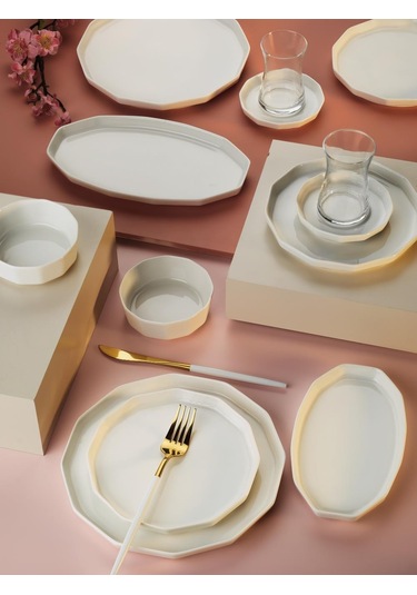 Aryıldız Ar248904 Sc Amber White Kahvaltı Takımı 32 Parça Beyaz