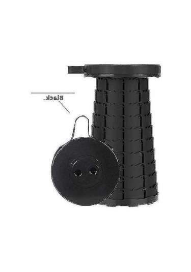 Bloomnest Katlanır Teleskopik Sandalye Açık Hava Balıkçılık Tabure Siyah A646 Altın-siyah Taşınabilir Altın - Siyah