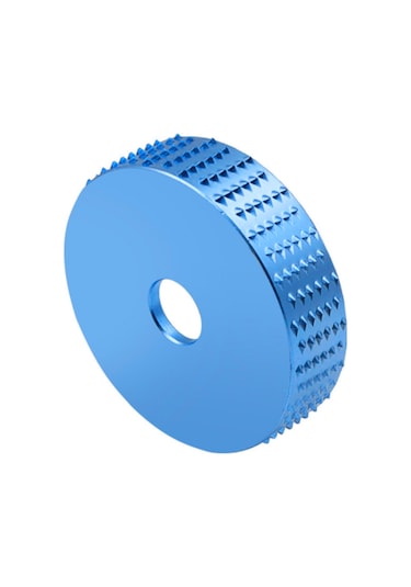 Moveevo Ahşap Taşlama İçin 75mm Açısal Fırçalarla Kullanılamak Üzere 45 Çelik Sert Dairesel Taşlama Diski - Mavi