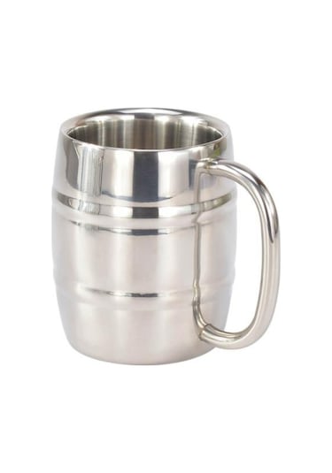 420/320 Ml Mutfak Düz Paslanmaz Gadget Çift Duvar Kahve Çelik Bira Süt Bardağı 420ml