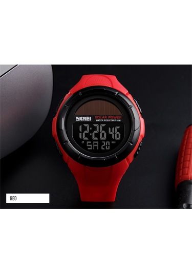 Reedark Skmeı 1405 Erkek Spor Saati - 5atm Su Geçirmez, Kronometreli, Alarmlı, Işıklı Çok Fonksiyonlu Kol Saati Siyah
