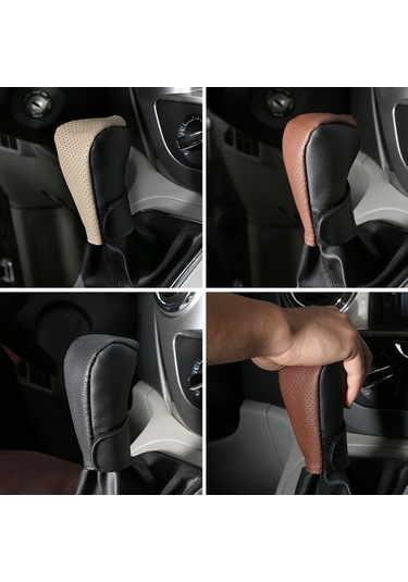 Dancemonkey Pu Deri Araba Vites Topuzu Nefes Alabilir Kaymaz Bej/siyah Bej Siyah