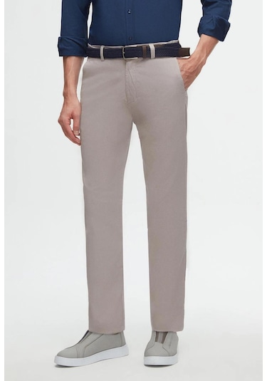 Classics Men Hakamen Büyük Beden Erkek Keten Pantolon-7339 Taş