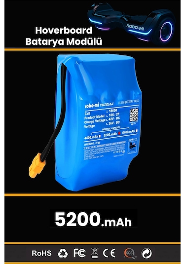 Hoverboard 5200mAh Elektrikli Kaykay Bataryası