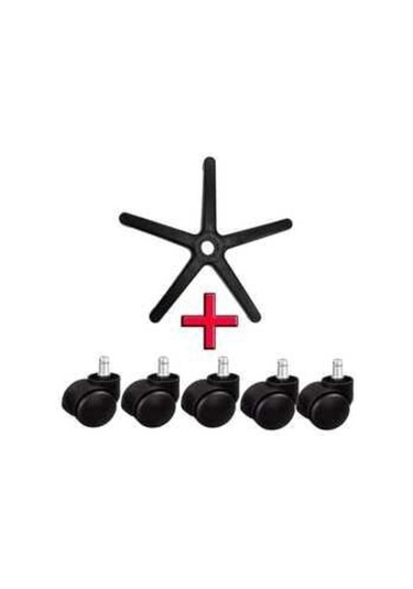 Zorbaev Yıldız Ayak Ofis Bilgisayar Koltuğu Sandalyesi Ayağı +5 Teker