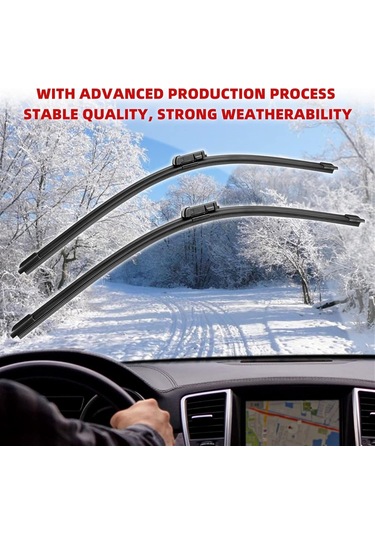 Gajeena Mg Zs Ev/rx3/rx8 2019-2022 Ön Silecek Seti 24"+14" Kauçuk, Dayanıklı, Halka Ve Sessiz Temizlik, Tüm Hava Koşullarında Uygun