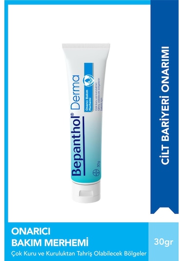 Bepanthol Onarıcı Bakım Merhemi Çok Kuru Ciltler ve Tahrişe Yatkın Bölgeler İçin Bakım 30 G