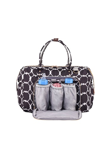 Lal Baby Baggage Bag Halkalı Siyah Omuz Askılı Anne Bebek Bakım Çantası Siyah
