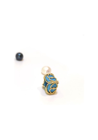 Altın Ürünler Bodrum Boncuğu Kolye Ucu 14 Ayar