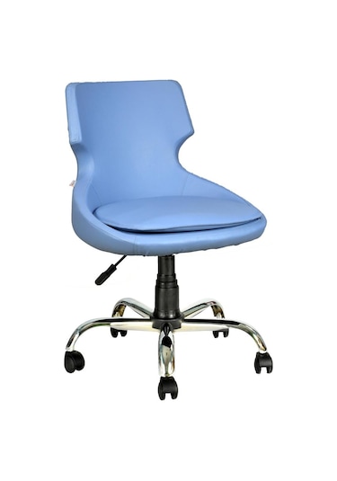 Mobilyakeyfi Bürocci Zaga Metal Ayaklı Çalışma Koltuğu-Mavi-2023D0119