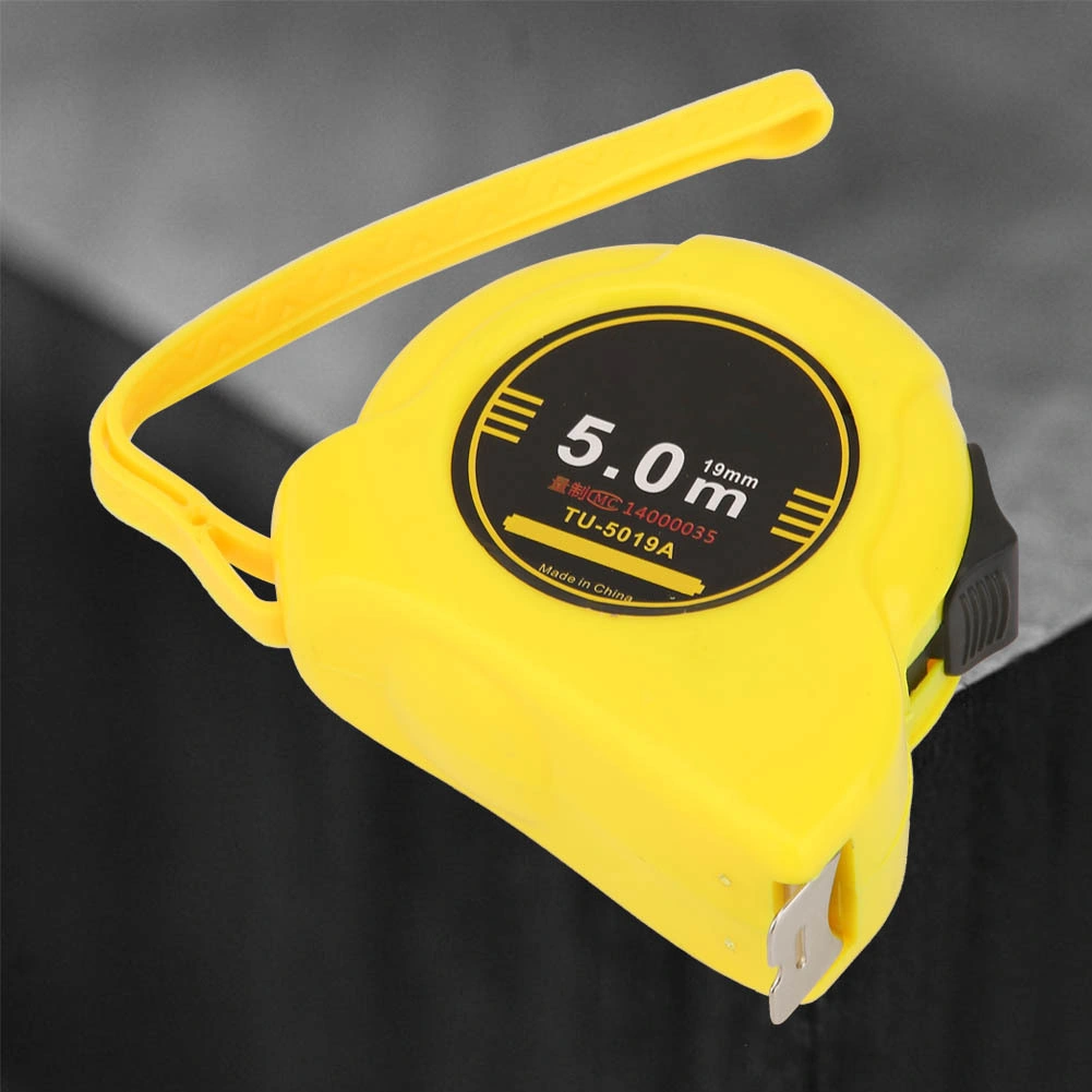 Tenfowee 5 Metre Çelik Şerit Metre Dayanıklı Malzeme, Net Ölçü Skalaları, Ergonomik Tutuş, Konstrüksiyon Ve Hizmet İçin 5 M