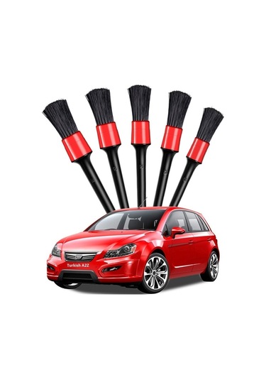 İsgstore Detay Fırçası Seti 5li Detaylı Farklı Boyutlarda Fırça Seti Oto Araç Motor Temizlik