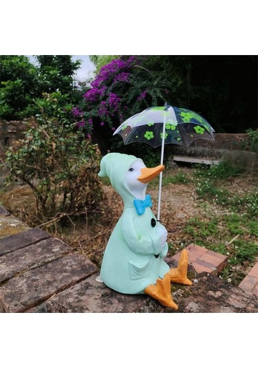 Pazly Suntek Sanatları Ördek Minyatür Heykeli El Yapımı Bahçe Dekoru 1-ördek Jx