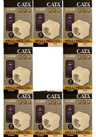 Cata Ct-4010 Wifi Üzerinden Kontrol Edilebilen Akıllı Priz 8 Adet