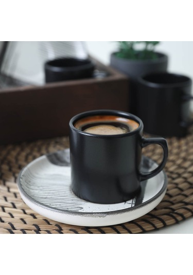 Keramika Shadowy Nordic Kahve Takımı 12 Parça 6 Kişilik 21784