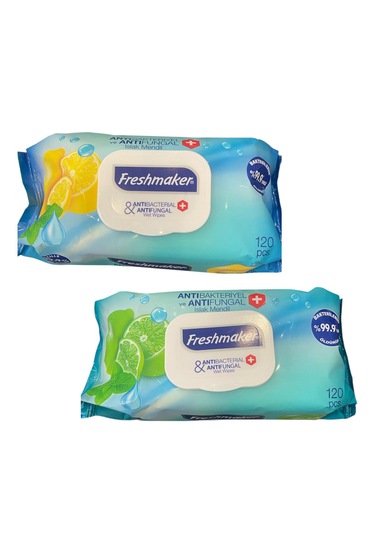 Freshmaker Antıbakteriyel Islak Mendil 120'li x 2 Paket 2'li