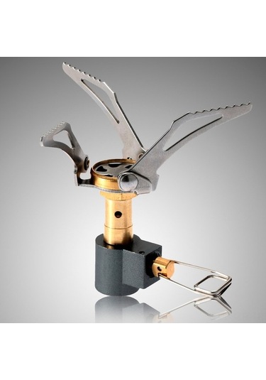 Artfulabode Süper Renkli Pişirme Ocak Mini Mekan Lixada Katlanabilir Kamp Hafif Gaz Dış Çok Cep Alevi 45g 3000w Lm Çok Renkli