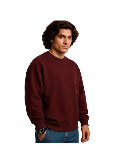 Erkek Büyük Beden 122 Kilo-158 Kilo Arası İçin Uygun Geniş Kalıp Bisiklet Yaka Pamuklu Selanik Kazak Bordo Erkek Büyük Beden 122 Kilo-158 Kilo Arası İçin Uygun Geniş Kalıp Bisiklet Yaka Pamuklu Selanik Kazak Bordo