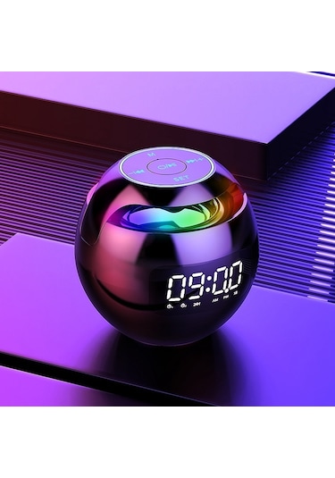 Butu G-90S Çalar Saat FM Radyo Akıllı Subwoofer Taşınabilir Kablosuz Bluetooth Hoparlör