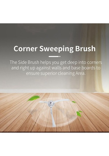 Gildedwill Xiaomi Robot Süpürge S20 / D106 Süpürge Yedek Parça Aksesuarları Ana Fırça Yan Fırça Paspas Bezi Filtre Seti