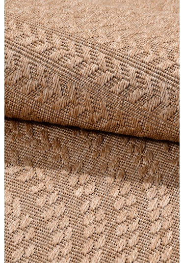 Sierra Halı Jüt Hasır Görünümlü Modern Kilim Ve Yolluk, İnce Bukle Dokuma Bej - Naturel