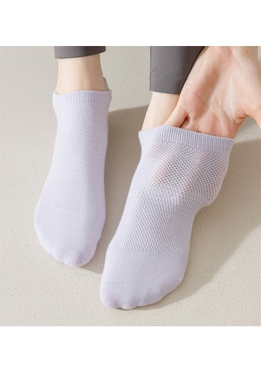 Geeroyoo "kadınlar İçin Kaydırmaz Pilates Çorapları - Rahat, Nefes Alabilen Ve Çok Amaçlı" Mor