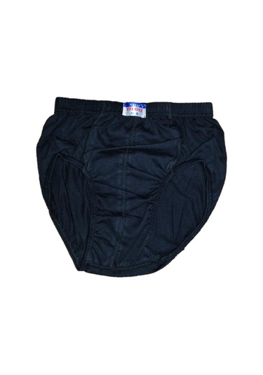 12 Adet Nazar Yıldız Erkek Renkli Penye Slip Külot Dar Kalıp Siyah