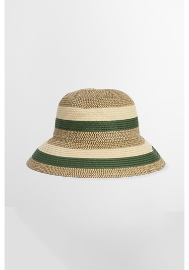 Barbour Daphne Örgü Şapka Ol71 Olive/sand Yeşil