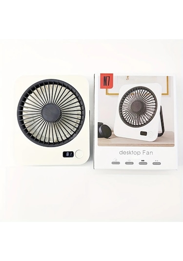 Xuweiwei Pembe Taşınabilir Usb Şarj Edilebilir Sessiz Masaüstü Fanı 39 C Soğutma 4 Yapraklı Avrupa Kanat Tasarımı Ofis Seyahat İçin