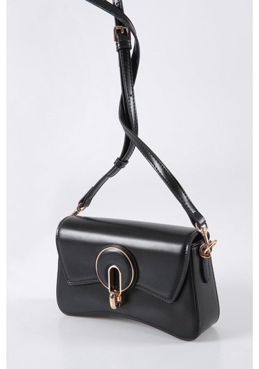 Ççs 17566 Kadın Omuz Askılı El Çantası-siyah Siyah