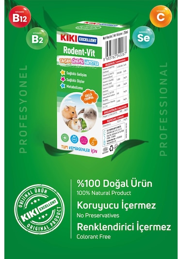 Kiki Excellent Kemirgen Rodent Vitamin 25 ML