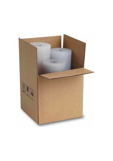 15x15x15 cm Boş Karton Kutu Toptan A-Box Taşıma Kolisi Tek Oluklu Koli 90 Adet