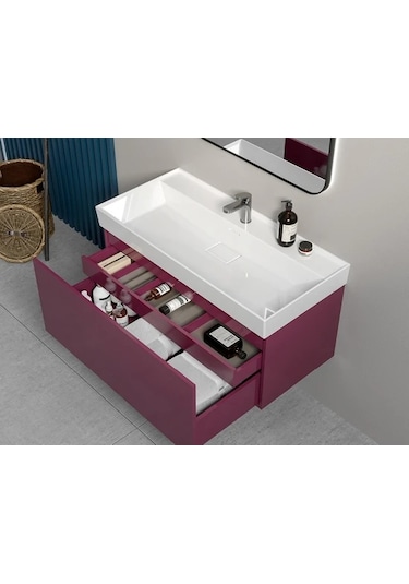 Turkuaz Seramik Cerastyle Sharp Etajer Uyumlu Banyo Lavabo 80 x 48 CM