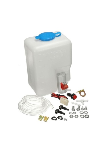 Novahub Evrensel Yıkama Şişesi Tankı Kiti Pompası 12v 1.8l Cam Silecek Sistemi Rezervuarı