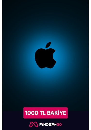 Apple Store İtunes Hediye Kartı 1000 Tl
