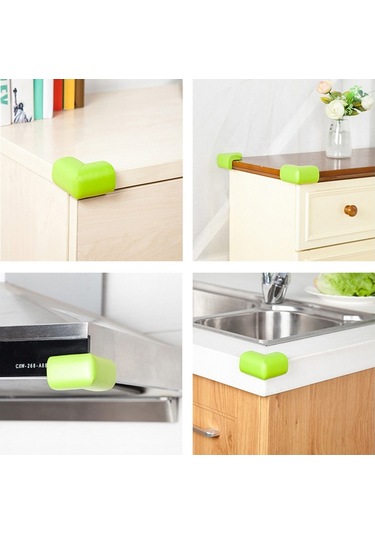 Sones 8 Adet 55 X 55mm Çocuk Koruma Köşesi Yumuşak Masa Masası Çocuk Güvenlik Köşesi Bebek Güvenlik Kenar Koruyucuları Ahşap Çok Renkli