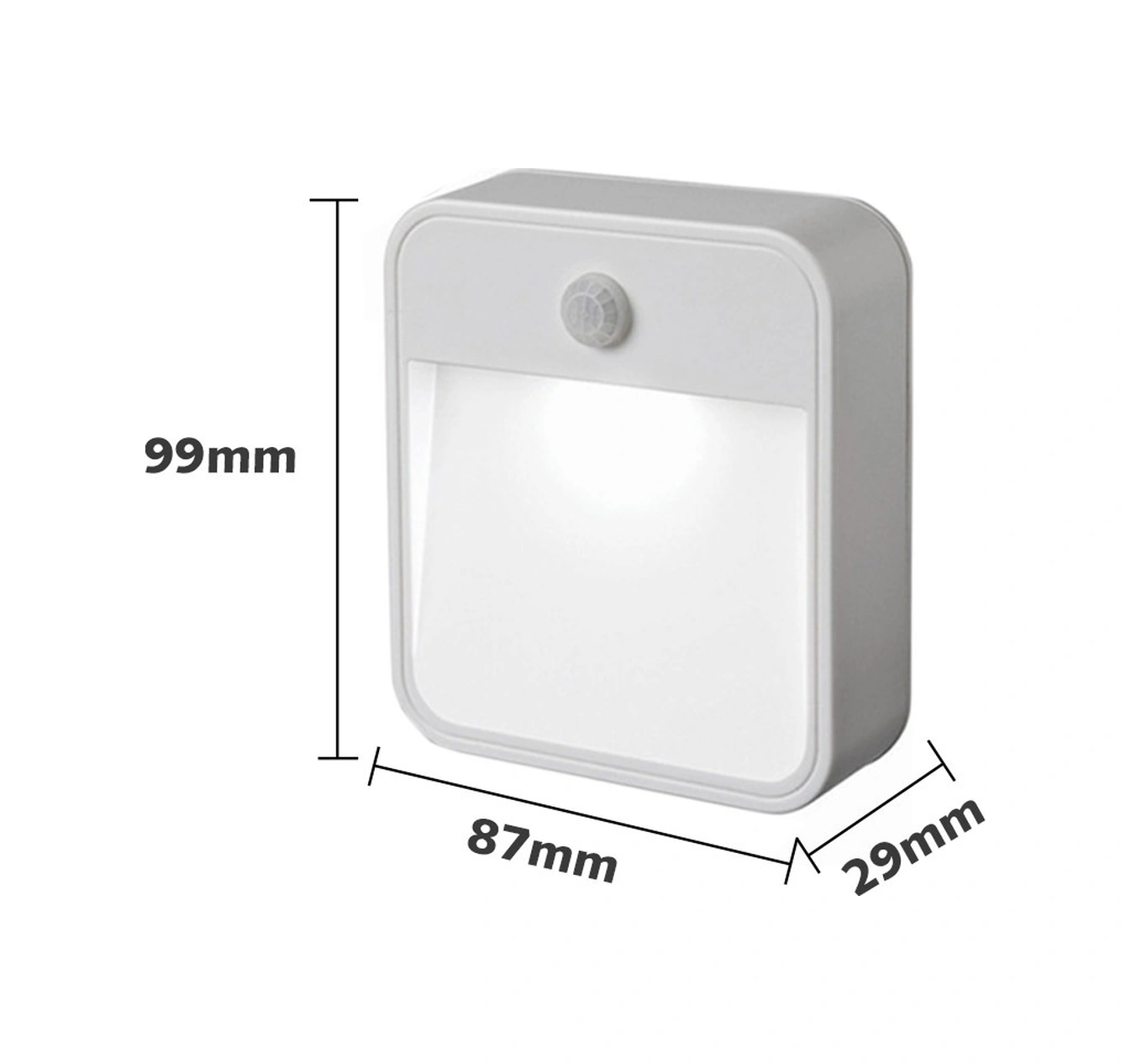 Geeksen 3'lü Led Toplum Aydınlatması, 100 Algılama Açıısı, 30 Saniye Süre, Abs+pc Malzeme, 0.3w Güç Diğer