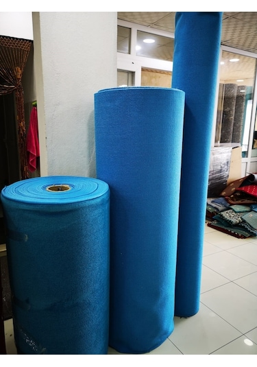 Dinarsu Halı Protokol Mavi Kesme Rulo Yolluk