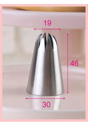 Bonbon Pastacılık Ucu Kapalı Yıldız 1g 235258054 Gri