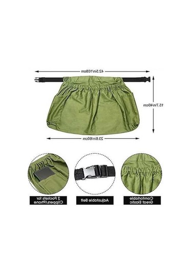 Pazly Bahçecilik Önlük Meyve Toplama Torbası, Ayarlanabilir Kemer, Hızlı Serbest Bırakma Tokası, Kapasiteli, Uygun