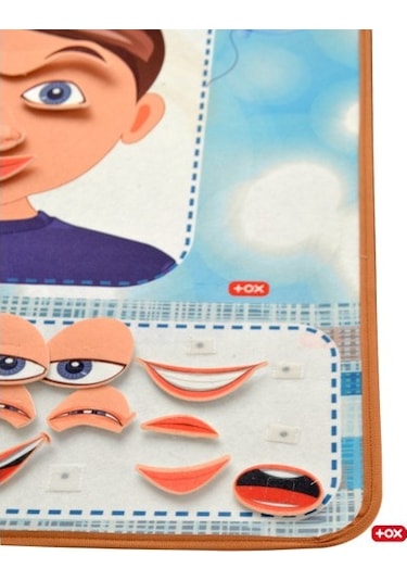 Tox Duyguları Öğreniyorum Keçe Cırtlı Duvar Panosusu (erkek) . Eğ