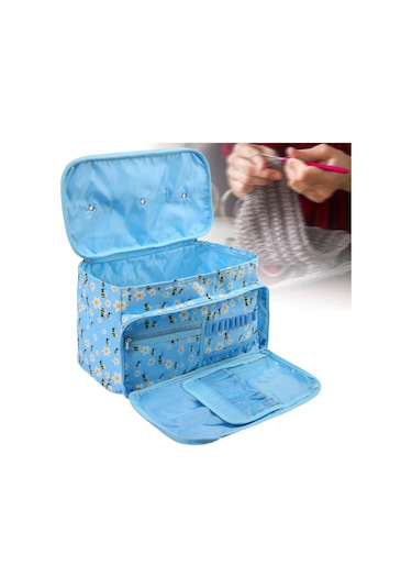 Suntek İplik Depolama Organizatör Örgü Çanta Tote Kese El