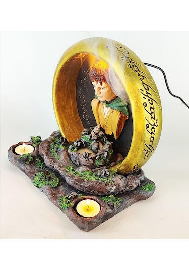 Güç Yüzüğü Frodo Geri Akış Tütsülük Ve Işıklı Mumluk