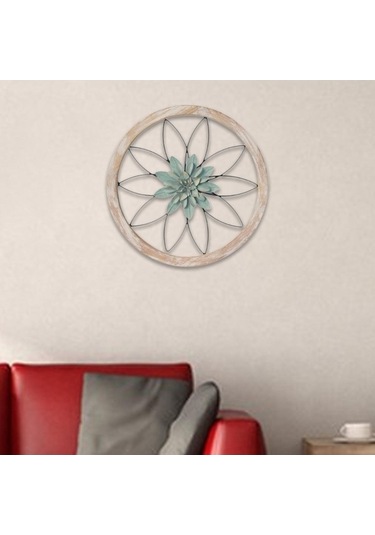 Pazly Yeşil Suntek Sanatı Metal Duvar Dekoru Dekorasyonu Çiçek Asma Mt