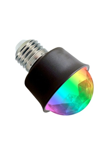 Ledx Al-kxt6882 Mini 360 Derece Led 3.3 Watt E27 Duy Rgb Renk Disko Lamba Gece Lambası Çocuk Odası Renkli