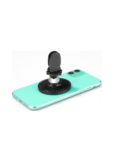 Sones R-just Hz10 Küçük Kasırga Manyetik Araç Telefonu Tutucu Karbon Fiber Siyah