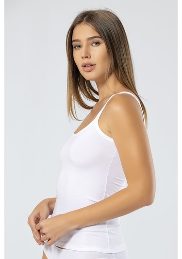 Kadın Likralı Pamuklu Askılı Atlet (526665073)